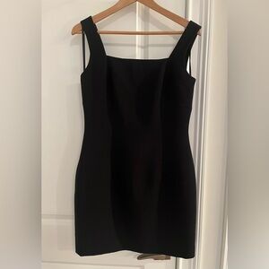 Andrea Polizzi for Rex Lester petite Sz. 12 square neckline dress black